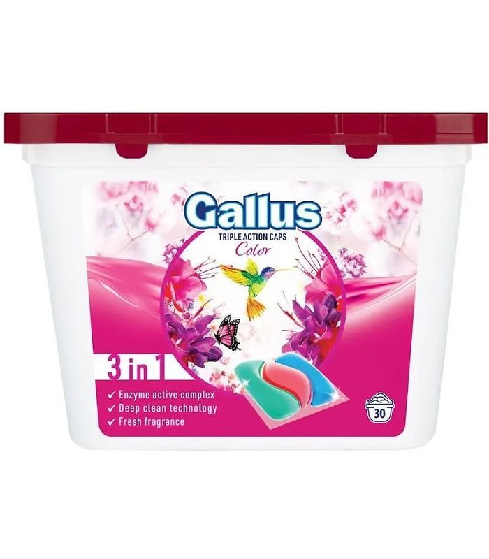 Капсули для прання Gallus Color 3в1 30 прань, 30 шт від Gallus у категорії Пральні засоби на МамаТато