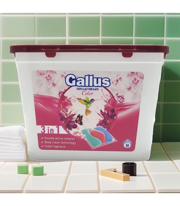 Капсули для прання Gallus Color 3в1 30 прань, 30 шт від Gallus у категорії Пральні засоби на МамаТато