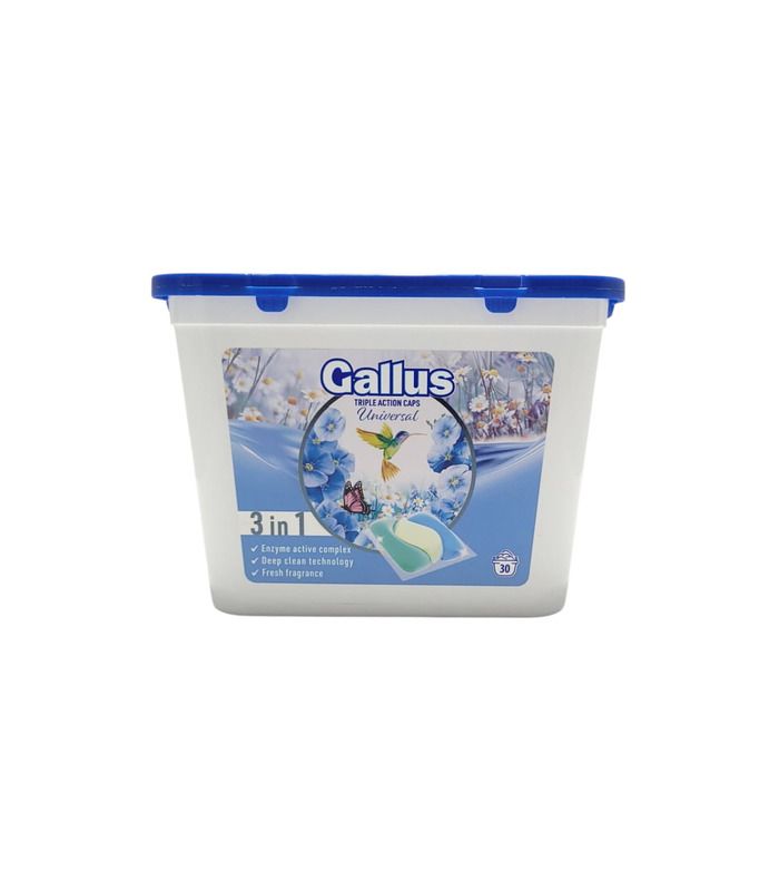 Капсулы для стирки Gallus Universal 3в1 30 стирок, 30 шт от Gallus в категории Стиральные средства на МамаТато