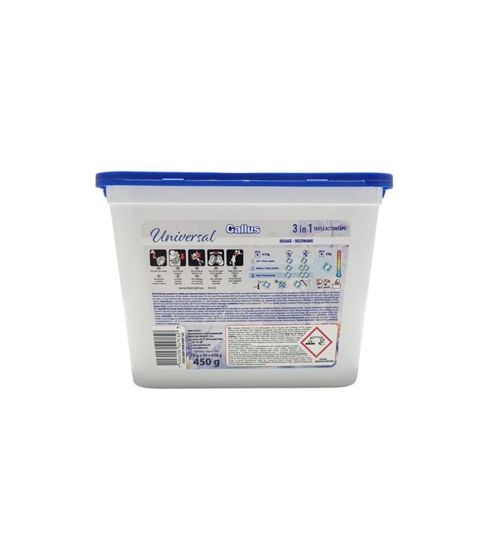 Капсулы для стирки Gallus Universal 3в1 30 стирок, 30 шт от Gallus в категории Стиральные средства на МамаТато