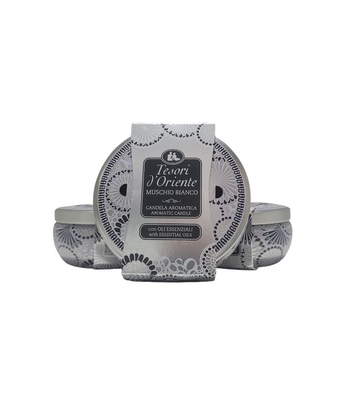 Ароматическая свеча Tesori d'Oriente Muschio Bianco 200 г от Tesori d’Oriente в категории Ароматические свечи на МамаТато