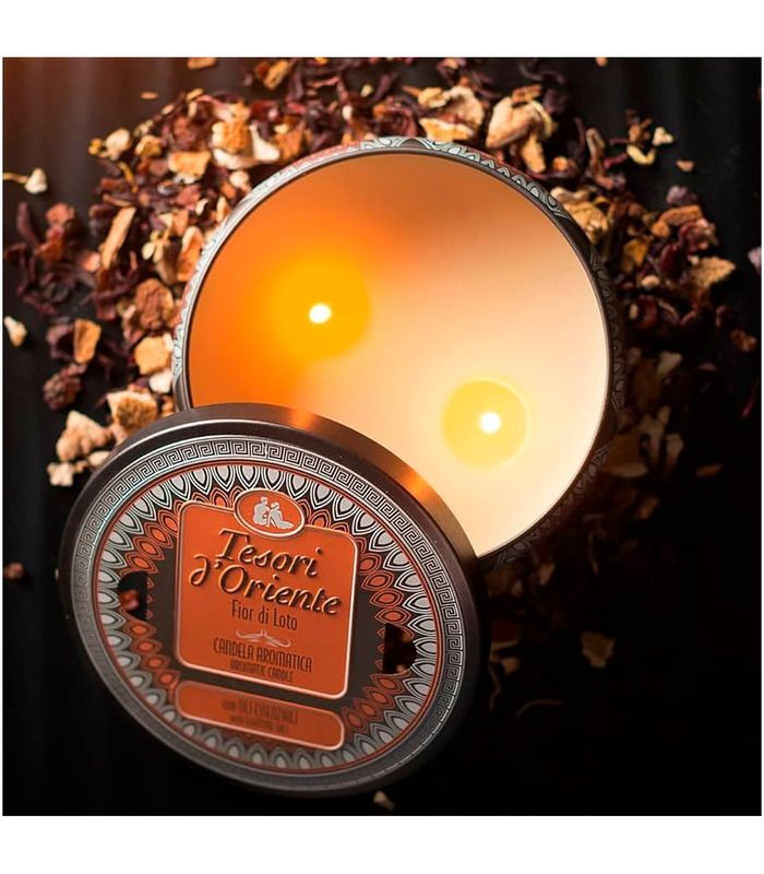 Ароматична свічка Tesori d'Oriente Fiore di Lotto 200 г від Tesori d’Oriente у категорії Ароматичні свічки на МамаТато