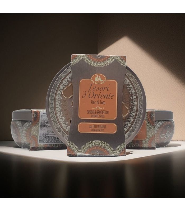 Ароматическая свеча Tesori d'Oriente Fiore di Lotto 200 г от Tesori d’Oriente в категории Ароматические свечи на МамаТато