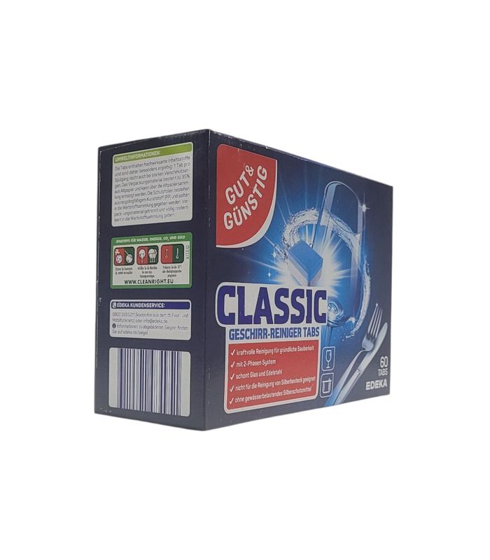 Таблетки для посудомийних машин Gut&Gunstig Edeka Power Classic, 60 шт від Gut & Gunstig у категорії Засоби для посудомийних ...