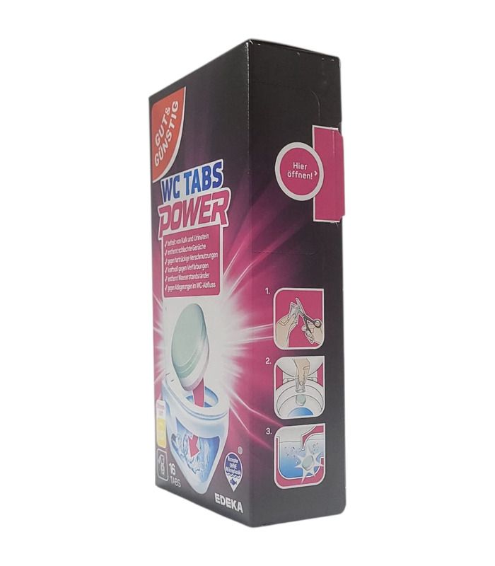 Таблетки для чищення унітазу Gut&Gunstig Edeka WC Tabs Power, 16 шт від Gut & Gunstig у категорії Засоби для чищення ванн на ...