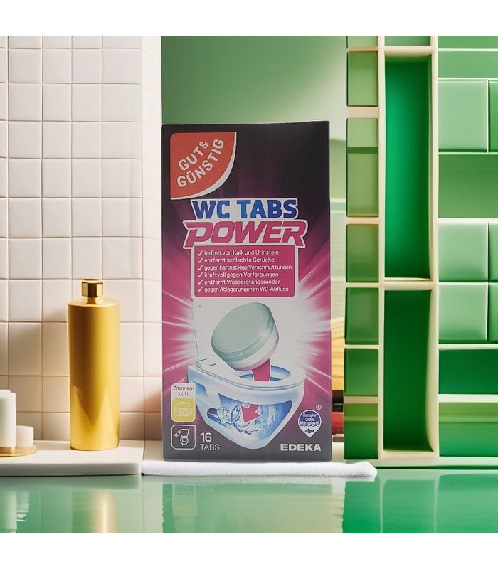 Таблетки для чищення унітазу Gut&Gunstig Edeka WC Tabs Power, 16 шт від Gut & Gunstig у категорії Засоби для чищення ванн на ...