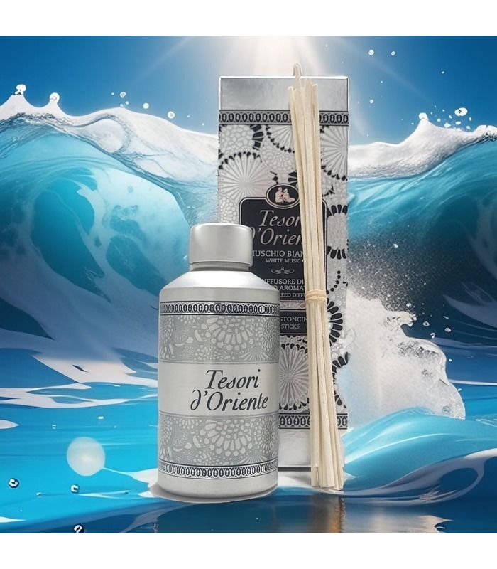 Аромадиффузор Tesori d'Oriente Muschio Bianco, 200 мл от Tesori d’Oriente в категории Аромадиффузоры на МамаТато