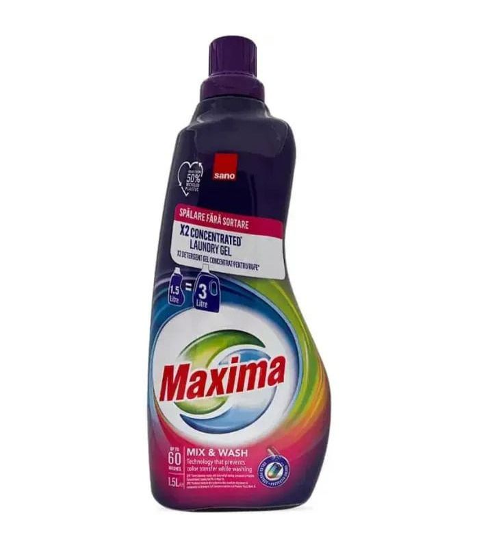 Концентрований гель для прання Sano Maxima Mix & Wash, 1.5 л від Sano у категорії Пральні засоби на МамаТато
