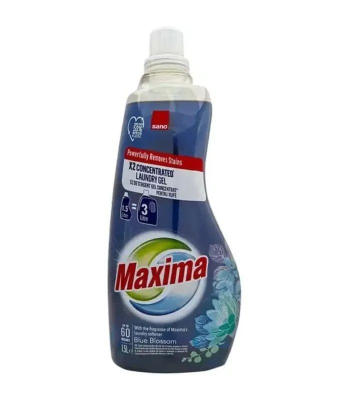 Концентрированный гель для стирки Sano Maxima Blue Blossom, 1.5 л от Sano в категории Стиральные средства на МамаТато