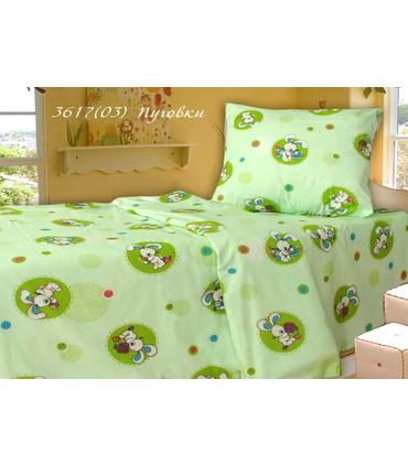 Комплект постільної білизни "Гудзичок салатовий".