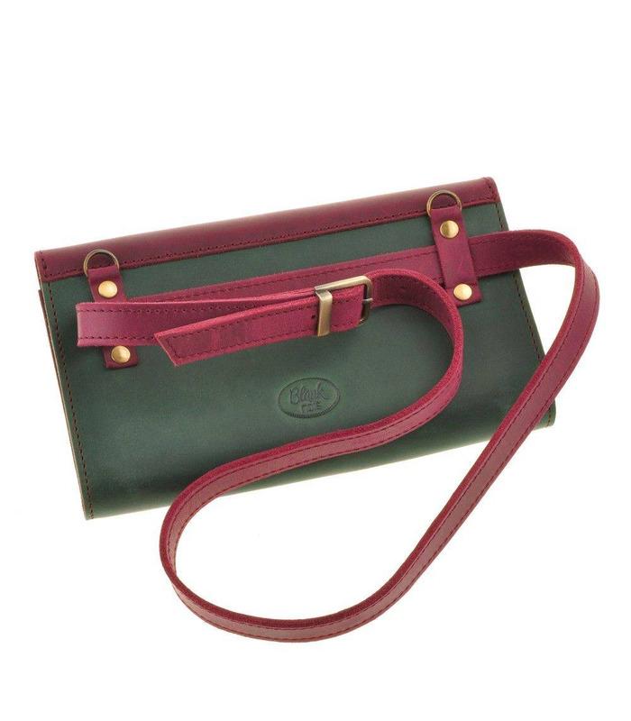 Жіноча сумка "Еліс" (Виноград-Смарагд/Смарагд).