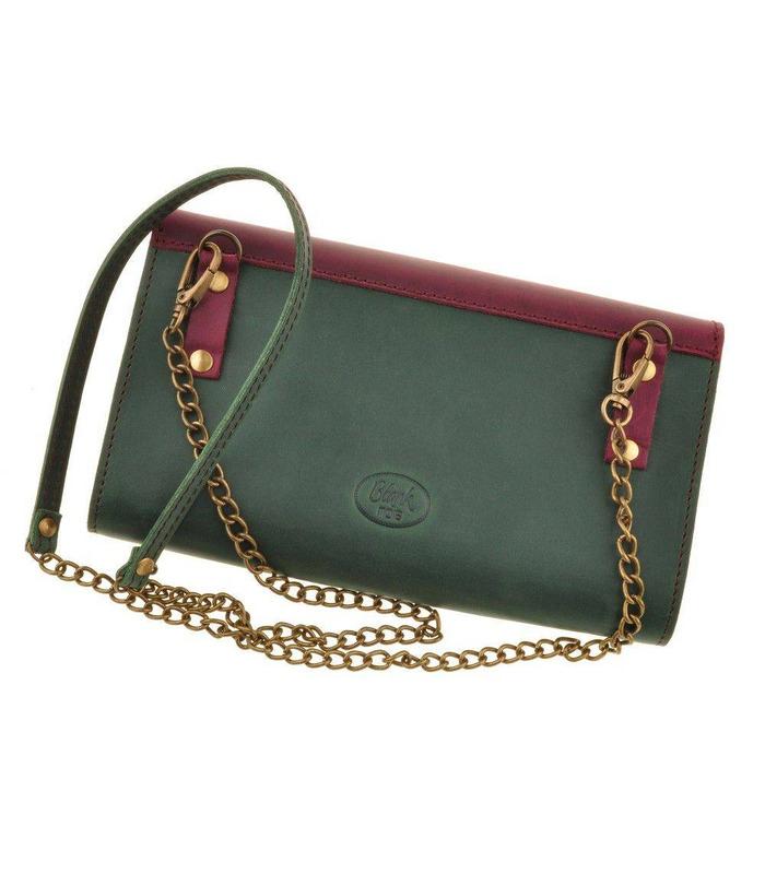 Жіноча сумка "Еліс" (Виноград-Смарагд/Смарагд).