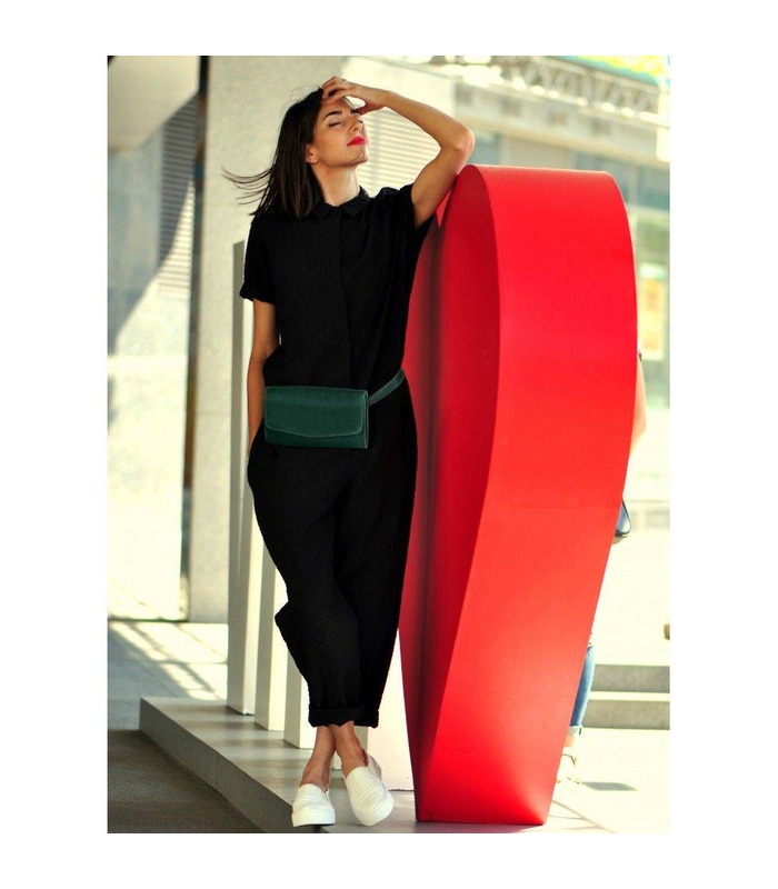 Жіноча сумка "Еліс" (Виноград-Смарагд/Смарагд).