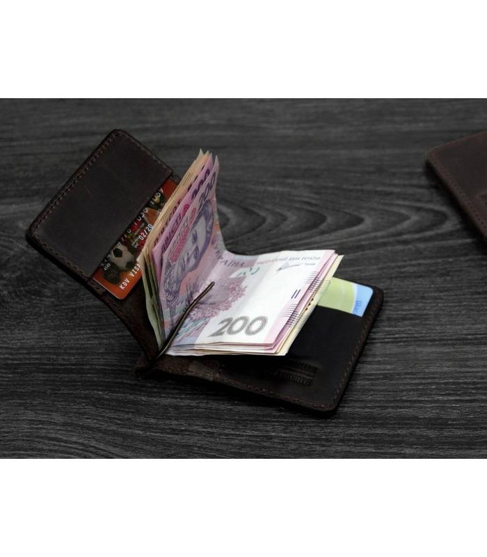 Портмоне 1.0 (затискач для грошей) Графіт/Горіх/Нічне небо (Карбон)