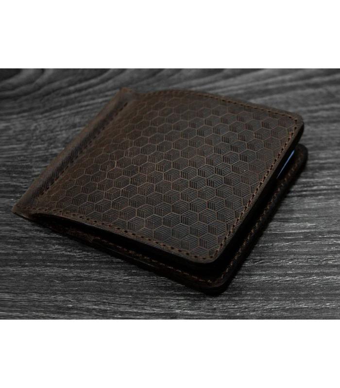 Портмоне 1.0 (затискач для грошей) Графіт/Горіх/Нічне небо (Карбон)