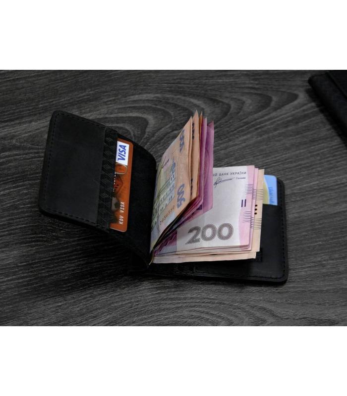 Портмоне 1.0 (затискач для грошей) Графіт/Горіх/Нічне небо (Карбон)